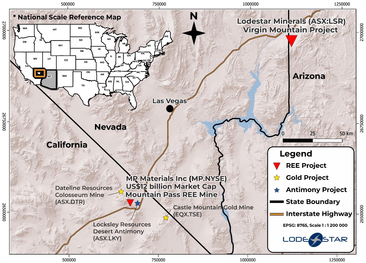 Virgin Mountain Project Location
